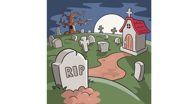 How to draw a graveyard